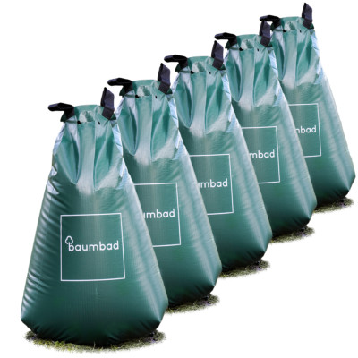 5er Pack baumbad Premium 75L Bewässerungsbeutel / Baumbeutel zum Baum gießen