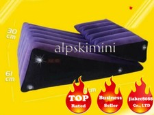 Toughage 2Pcs Sex Ramp Positioning Inflatable Pillow Wedge handcuffs Cushion Set