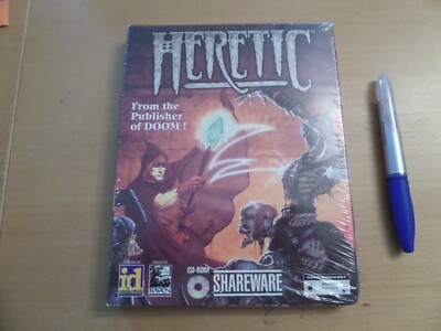 1994 ~ HERETIC PC Game Shareware CD-ROM in Box NEW and still sealed