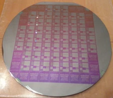 4" Xerox CONFIDENTIAL Silicon Wafer MPC1MC CMOS Xerox Parc Rare Vintage CPU Chip