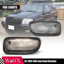 For 1999-2003 Jeep Grand Cherokee Fog Lights Front Clear Bumper Driving Lamp