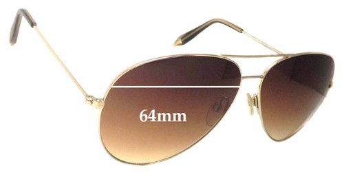 Verres De Rechange Pour Lunettes De Soleil Electric Outline - 64mm - Protection UV 100% - Neuf