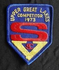 1973 "SKOKIE VALLEY SKATING CLUB" IL ILLINOIS UPPER GREAT LAKES ICE SKATE PATCH