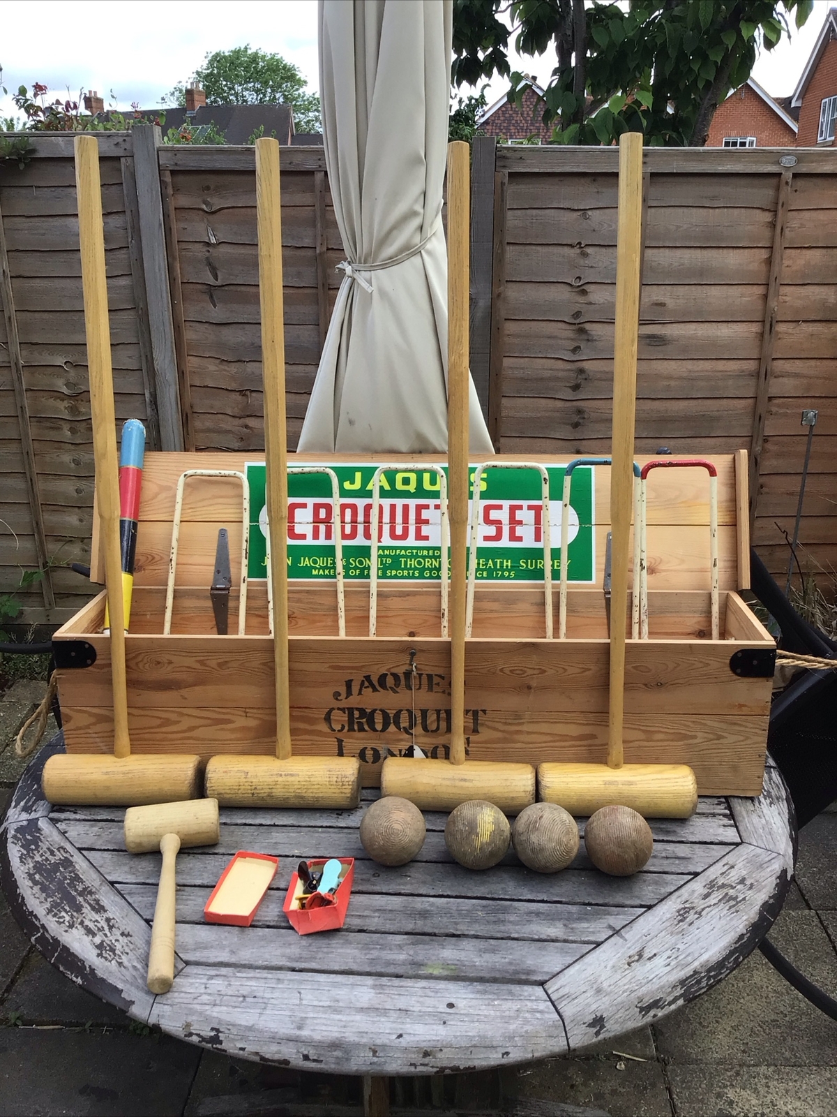 jaques croquet set eBay