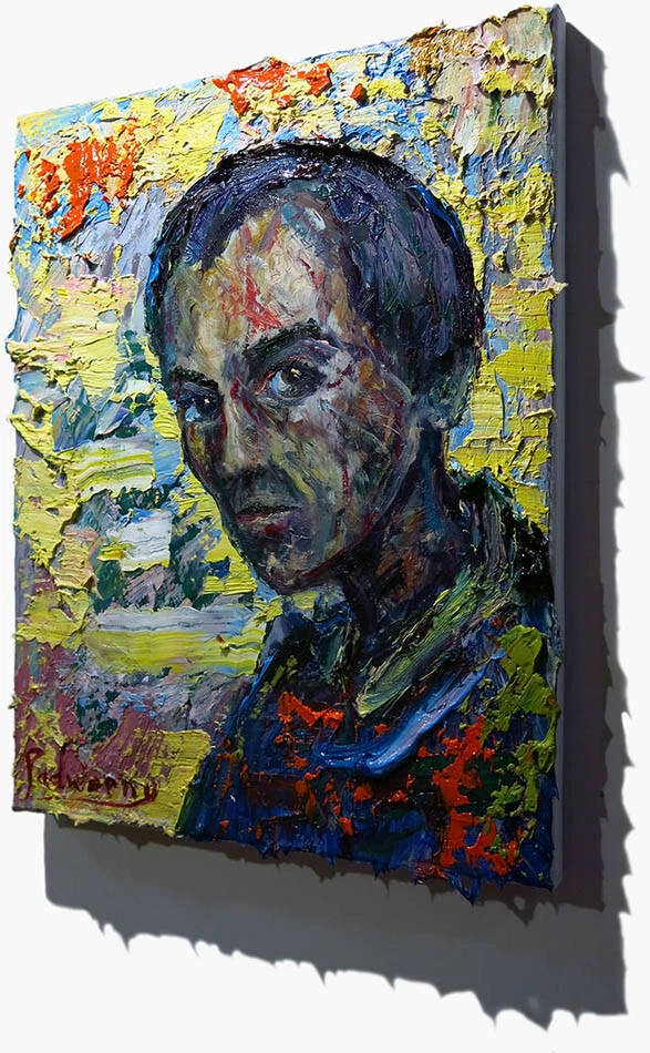 КАРТИНА МАСЛОМ█УНИКАЛЬНЫЙ ИМПРЕССИОНИЗМt ИСКУССТВО█ПОДПИСАННЫЙ АБСТРАКТНЫЙ█ОРИГИНАЛ █ПОРТРЕТ ПОП-ЧЕЛОВЕКА - Изображение 4 из 4