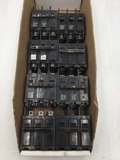 Lot of 8 Flawed Siemens/ITE/Gould 15/30/40 Amp Type BQ Circuit Breakers