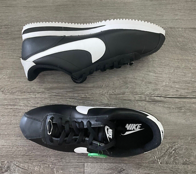 Nike Cortez Basic 72 Classic Black White Leather Mens Shoes 819719