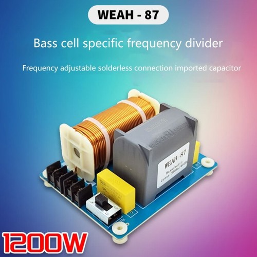 1200W Crossover Frequency Divider Bass Subwoofer HiFi Component Speaker Filter - Picture 7 of 8