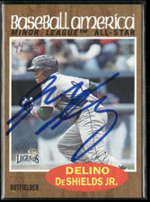 Delino DeShields Jr Signed 2011 Heritage Minors Jr  IP Auto #207