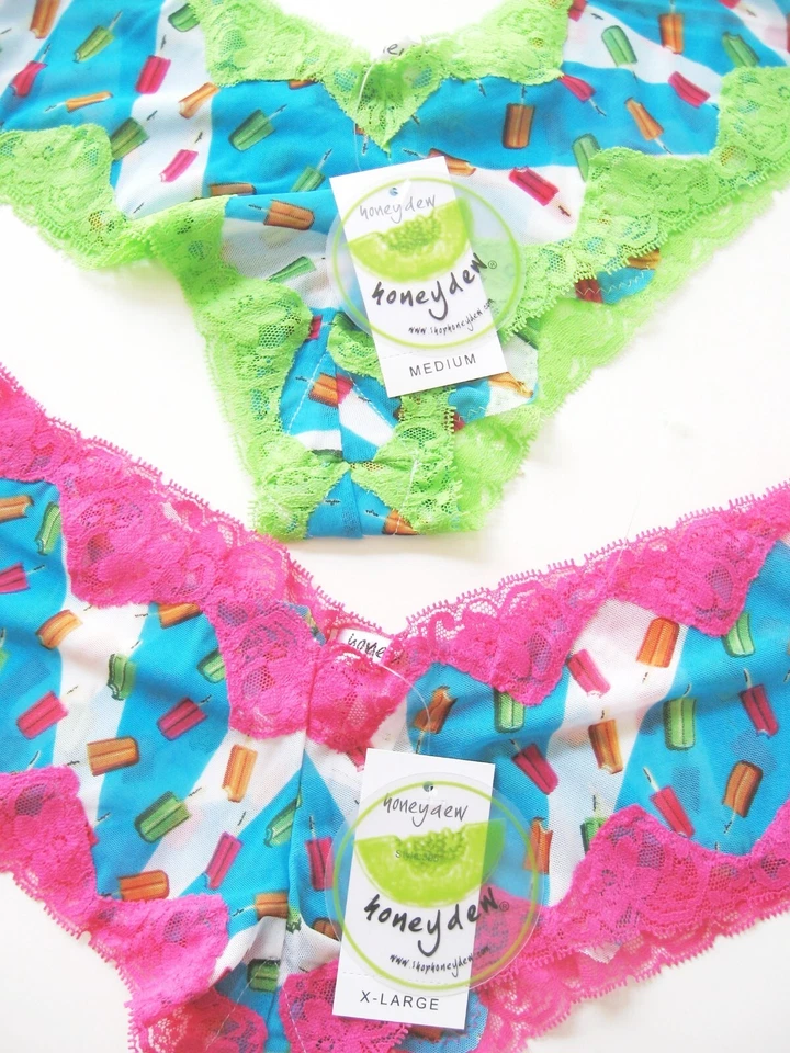 A0275 Honeydew Intimates NEW Luxurious Lace at Openings Sheer Mesh Boyshorts - Image 3 of 4