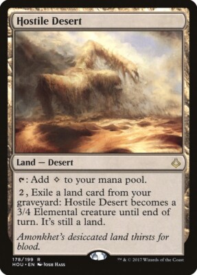 MTG Hostile Desert Hour of Devastation 178/199 Regular Rare