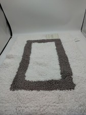 Better Trends Hotel Collection Bath Rug 17in x 24in White/ Clay