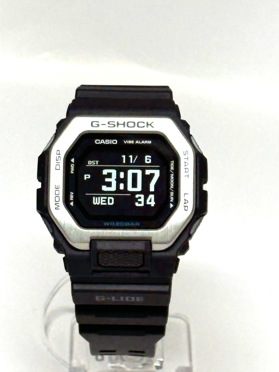 Casio G-Shock GBX100-1 black DIGITAL G-Lide bluetooth watch NEW | eBay