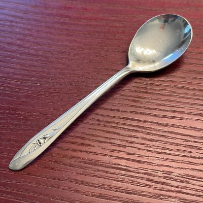 Silver Tulip By International Silver Silverplate C.1956 Sugar Spoon 6 