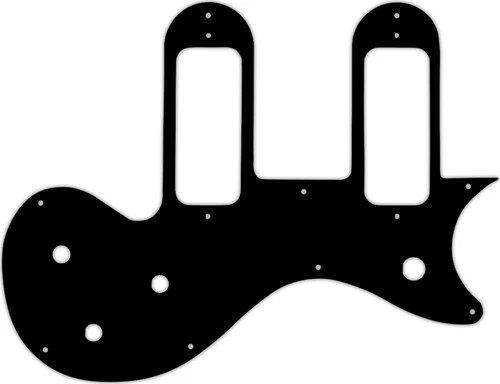 WD Custom Pickguard For Gibson Melody Maker Special With P-90 Pickups #39 Bla...