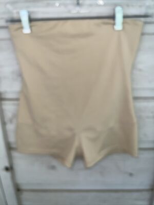 Maidenform High Waist Shaper Large Boy Short Shapewear Beige P2107
