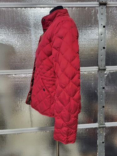 Eddie Bauer Women- Med -550 Goose Down Jacket - Light Weight - Red - Quilted - Picture 7 of 11