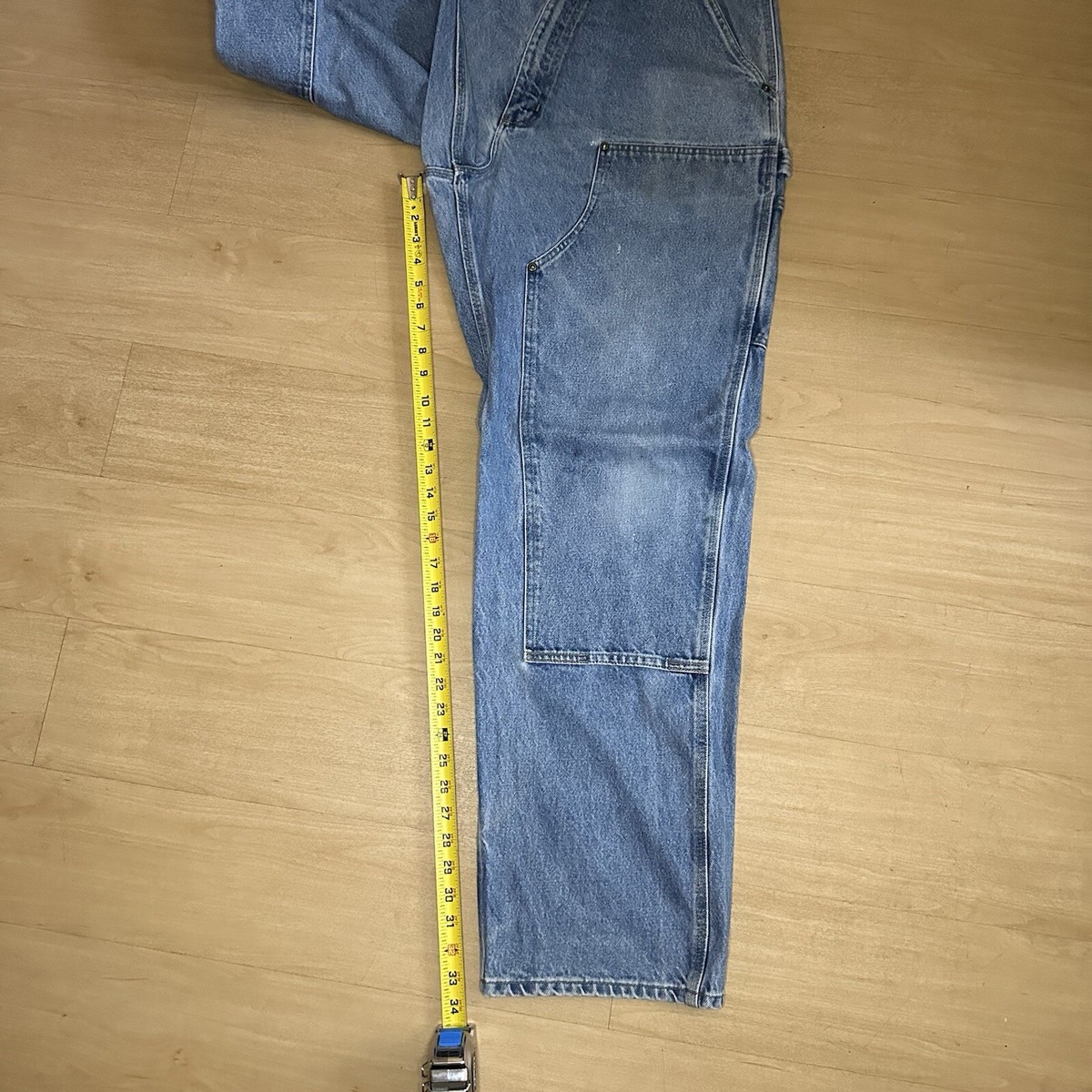 K*D様 Carhartt Double Knee 38X34 made in Vintage Carhartt Mens Size 38x34 Double Knee Carpenter Tan Heavy