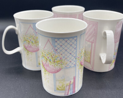 4 Pc Meadow View Noelle Malkin for Dunoon Ceramics Fine Bone China Mug/Cup 8 oz