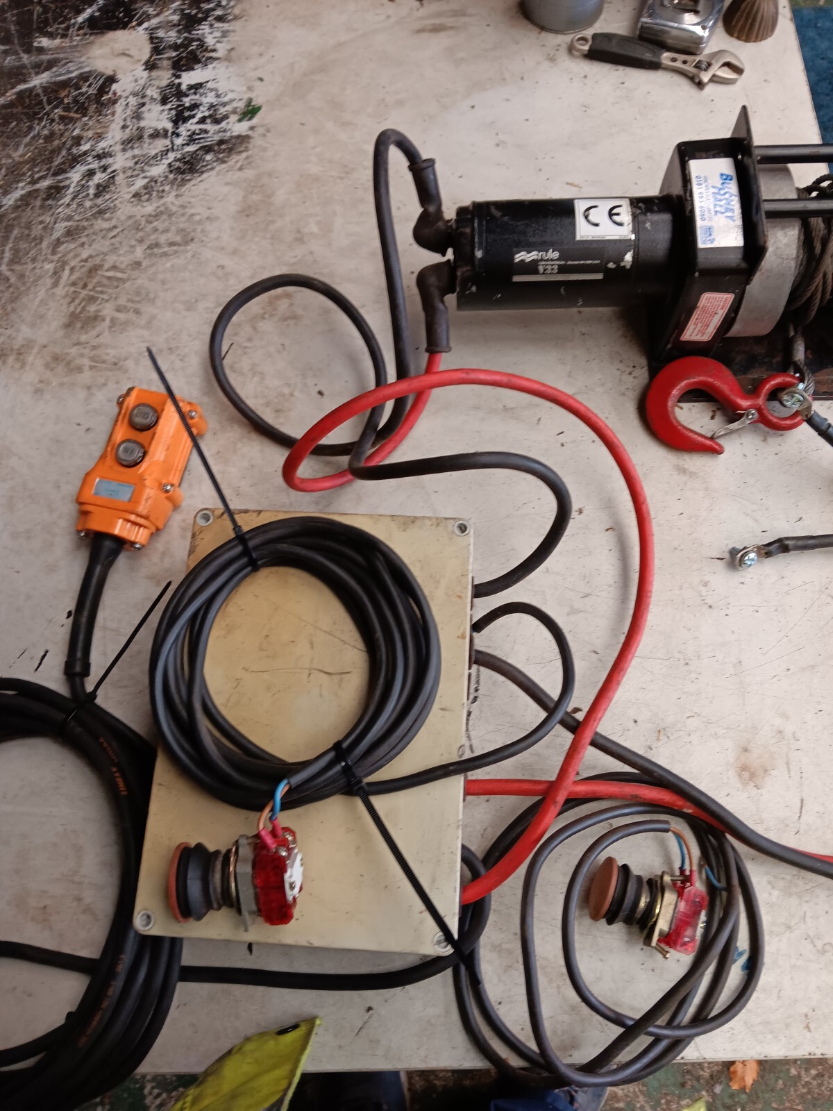 Winch 3300lb With Remote Control And Safety Switches Made by RULE of