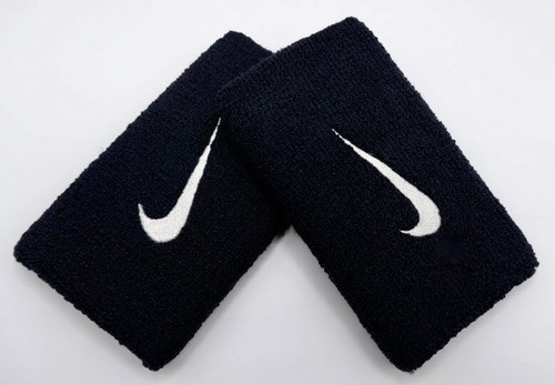 Nike Premier Doublewide Wristbands Black/Metallic Silver Rafa Nadal