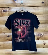 Styx Ferryman Tour T Shirt Concert Rock Band Grim Reaper Black Cotton Men&rsquo;s S
