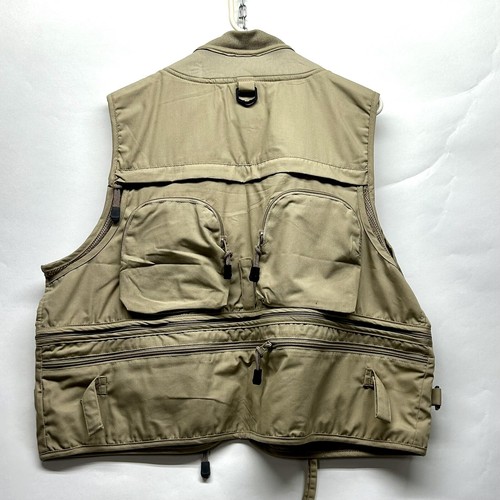 Master Sportsman Rugged Outdoor Mens Large Tan Hunting Vest NEW (D7) - Picture 3 of 3