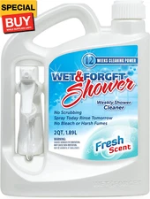 Shower Cleaner Spray Multi-Surface Weekly Application Requires No Scrubbing, Ble