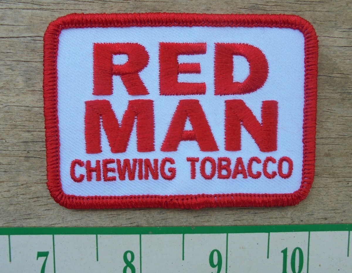 REDMAN CHEWING TOBACCO IRON-ON PATCH-NEW-3 x 2 5/8 in
