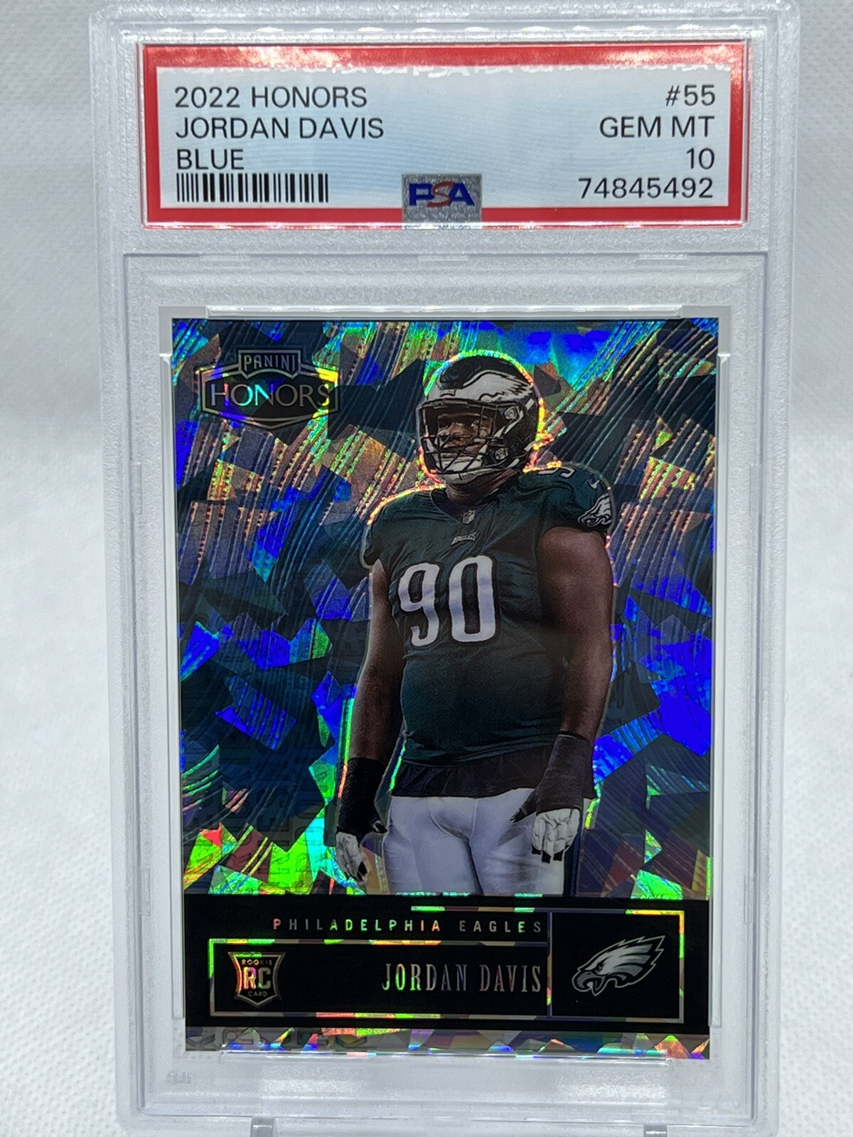 Jordan Davis Panini Honors #55 Blue
