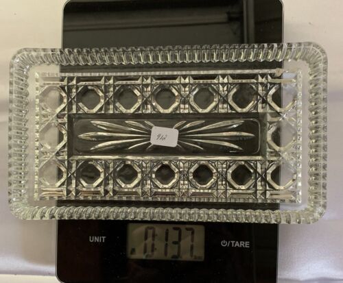 Russian Pattern Crystal 8-1/2 In X 5 In. Relish Dish - Picture 4 of 4