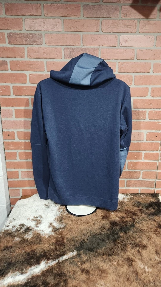 Adidas Sudadera Adidas Sudadera con Capucha Cross-Up 365 Climate Para Hombre Talla Grande Azul Foto 3 de 4