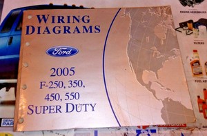 2005 FORD TRUCK WIRING DIAGRAMS F250 F350 F450 F550 GAS & 6.0L TURBO
