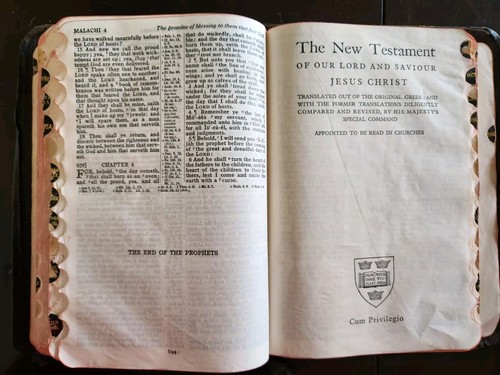 1950s Oxford Cyclopedic Concordance Leather Gold Gilt Indexed Maps Teacher Editi - Picture 8 of 23