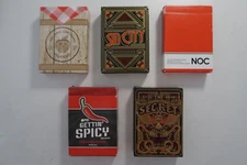 RED BATCH #3- Used Riffle Shuffle, Organic Playing Cards, NOC Playing Cards