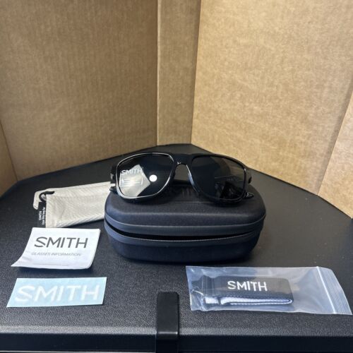 NEW Smith Optics EMBARK Black POLARIZED ChromaPop Gray Green Lens Sunglass