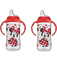 NUK Disney Large Learner Spill Proof Sippy Cup, Minnie Mouse, 10 Oz Pack Of 2 