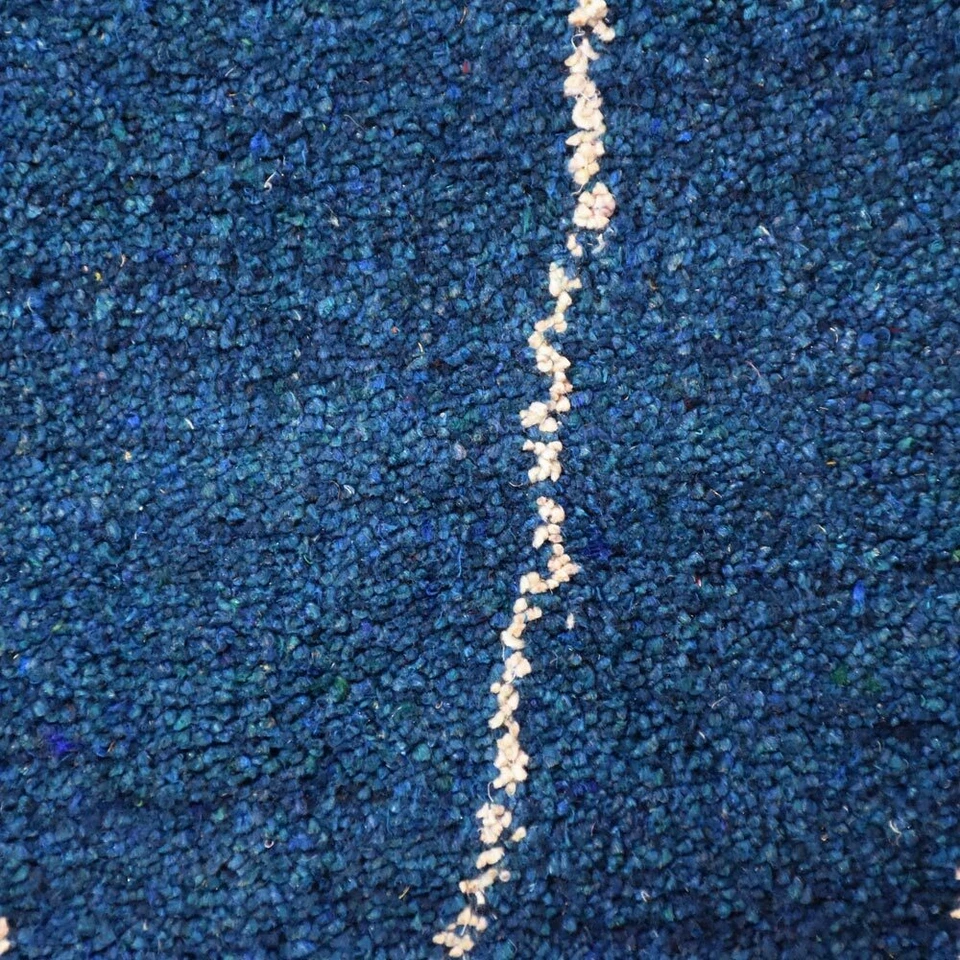 Alfombra Telar Anudada a Mano Mezcla de Seda Contemporánea Azul Blanco BBH Hogares BBLSM627 Foto 3 de 4