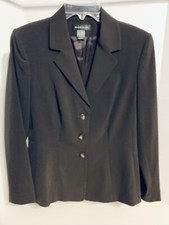 Harold's Womens Nice Brown Blazer Jacket SZ 6 Professional Career Made in USA