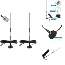 2Pcs Police Scanner Antenna 20-1300Mhz Radio Scanner Antenna HF VHF UHF Two Way