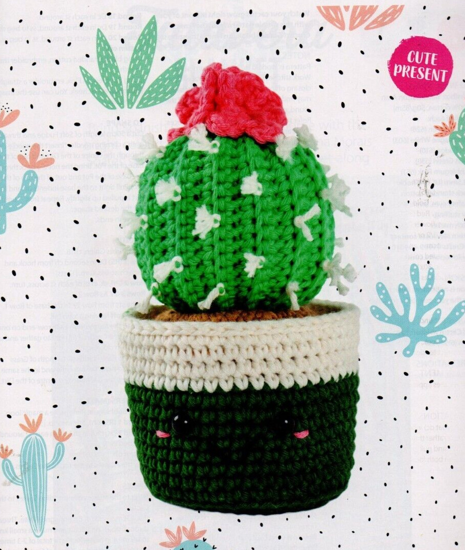 Crochet Pattern. Decorative Cactus 16.5cm