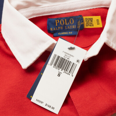 Polo Ralph Lauren Cotton Classic-Fit Polo Beach Rugby Shirt Red