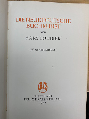 DIE NEUE DEUTSCHE BUCH KUNST