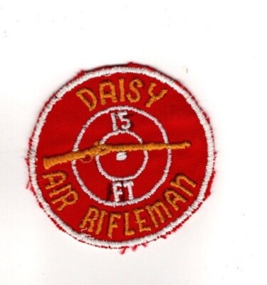Daisy Air Rifleman 15 Ft. Patch, Vintage Cut-Edge Patch | eBay
