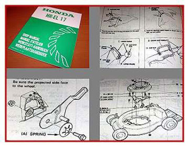 Honda HREL17 Rasenmäher Werkstatthandbuch 1982 Reparaturanleitung eBay
