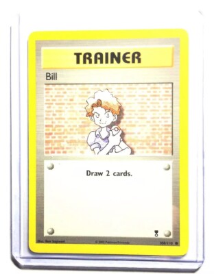 ポケモンカード トレーナー Bill Pokemon Card Trainer Bill Base Set 91/102 Draw 2 Cards