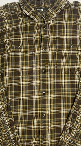 Filson Scout Shirt 20049628 Red Oak Tan Black Gold Blue White Flannel Check CC
