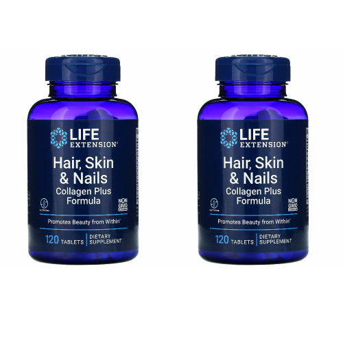 Hair Skin & Nails Collagen Plus Formula 2X120Tabs Life Extension Revisol/Keratin - Picture 1 of 2