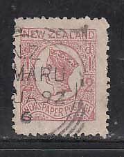 Nueva Zelanda - Correo 1873 Yvert 38a usado - Imagen 1 de 1