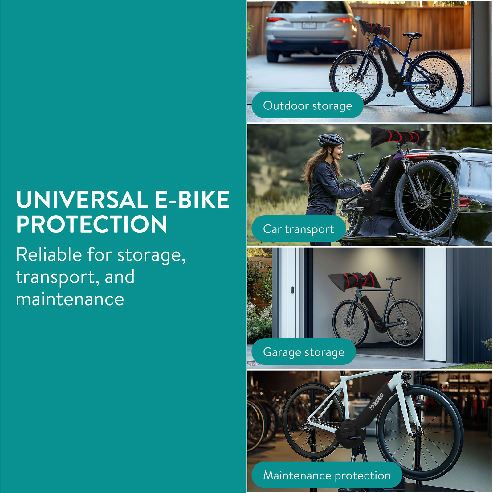 Универсальный комплект для электровелосипеда Schutzhlle - Универсальный паспорт - Fahrradabdeckung